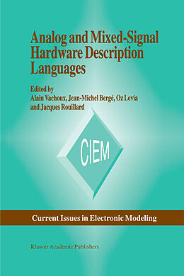 Livre Relié Analog and Mixed-Signal Hardware Description Language de 