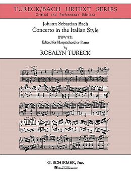 Johann Sebastian Bach Notenblätter Concerto in the Italian Style BWV971