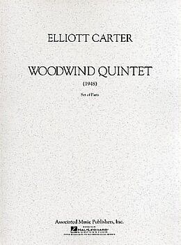 Elliott Carter Notenblätter Woodwind Quintet