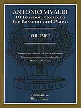 Antonio Vivaldi Notenblätter 10 Concerti vol.2 for bassoon and piano