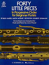  Notenblätter 40 little pieces in progressive order for beginning flautists