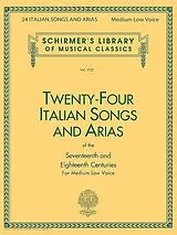  Notenblätter 24 Italian Songs and Arias of the
