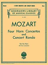 Wolfgang Amadeus Mozart Notenblätter 4 Horn Concertos and