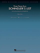 John *1932 Williams Notenblätter Schindlers List 3 pieces