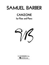 Samuel Barber Notenblätter Canzone für Flöte und Klavier