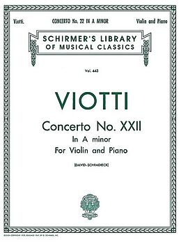 Giovanni Battista Viotti Notenblätter Concerto a minor No.22