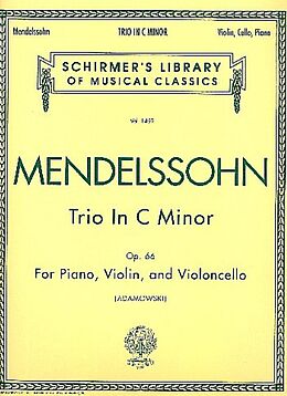 Felix Mendelssohn-Bartholdy Notenblätter Trio in c minor op.66