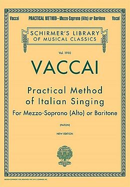Nicola Vaccai Notenblätter Practical Method of Italian