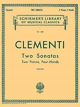 Muzio Clementi Notenblätter 2 sonatas for 2 pianos 4 hands