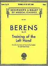 Johann Hermann Berens Notenblätter Training of the Left Hand op.89