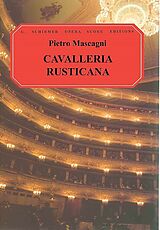 Pietro Mascagni Notenblätter Cavalleria rusticana