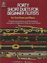  Notenblätter 40 short Duets for beginner Flutists