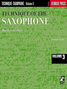 Joseph Viola Notenblätter The technique of the saxophone vol.3 - Rhythm Studies