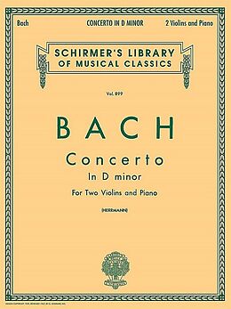 Johann Sebastian Bach Notenblätter Concerto in d minor