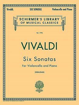 Antonio Vivaldi Notenblätter 6 Sonatas for violoncello and