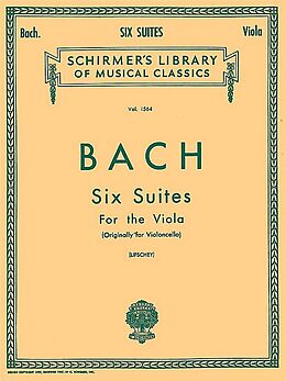 Johann Sebastian Bach Notenblätter 6 Suites for cello solo