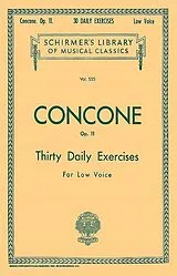 Giuseppe (Joseph) Concone Notenblätter 30 daily Exercises op.11