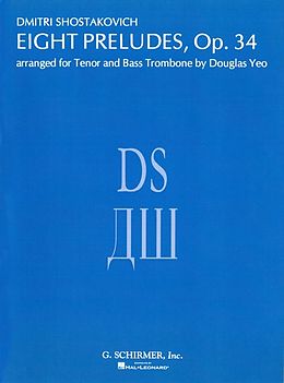 Dimitri Schostakowitsch Notenblätter 8 Präludien für Tenor- und Bassposaune