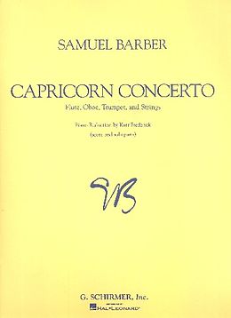Samuel Barber Notenblätter Capricorn concerto