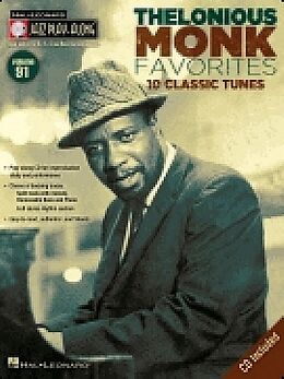 Kartonierter Einband Thelonious Monk Favorites - Jazz Play-Along Volume 91 Book/Online Audio von 