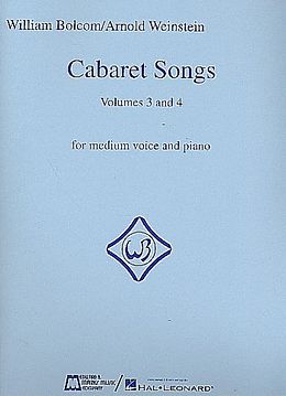 William Bolcom Notenblätter Cabaret Songs vol.3 and 4