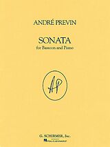 André Previn Notenblätter Sonata for bassoon and piano