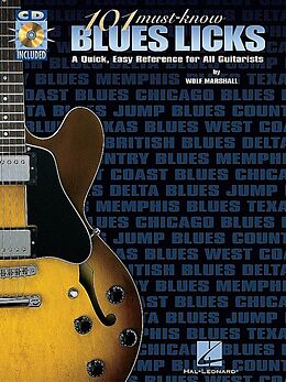 Kartonierter Einband 101 Must-know Blues Licks von Wolf Marshall