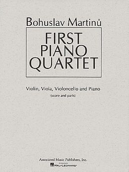 Bohuslav Martinu Notenblätter Quartet no.1