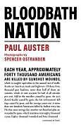 Couverture cartonnée Bloodbath Nation de Paul Auster