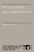 Psalms, Part 2, and Lamentations