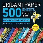  Origami Paper 500 sheets Nature Photo Patterns 6" (15 cm) de 