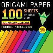  Origami Paper 100 sheets Rainbow Colors 8 1/4" (21 cm) de 