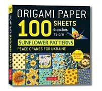  Origami Paper 100 Sheets Sunflower Patterns 6" (15 cm) de 