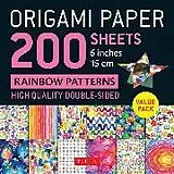 Blankobuch geb Origami Paper 200 sheets Rainbow Patterns 6" (15 cm) von