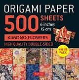  Origami Paper 500 sheets Kimono Flowers 6" (15 cm) de 
