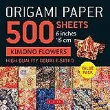 Blankobuch geb Origami Paper 500 sheets Kimono Flowers 6" (15 cm) von