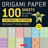  Origami Paper 100 sheets Colorful Patterns 8 1/4" (21 cm) de 