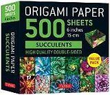 Blankobuch geb Origami Paper 500 sheets Succulents 6" (15 cm) von 