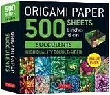 Blankobuch geb Origami Paper 500 sheets Succulents 6" (15 cm) von 