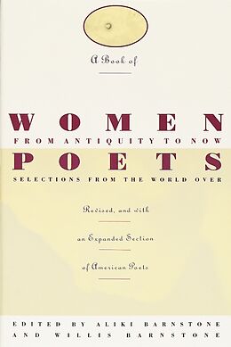 Broché A Book of Women Poets from Antiquity to Now de Aliki; Barnstone, Willis Barnstone