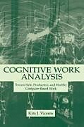 Livre Relié Cognitive Work Analysis de Kim J. Vicente