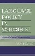 Fester Einband Language Policy in Schools von David Corson