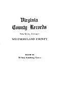 Kartonierter Einband Virginia County Records. New Series, Volume I von 