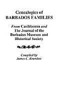 Couverture cartonnée Genealogies of Barbados Families de James C. Brandow