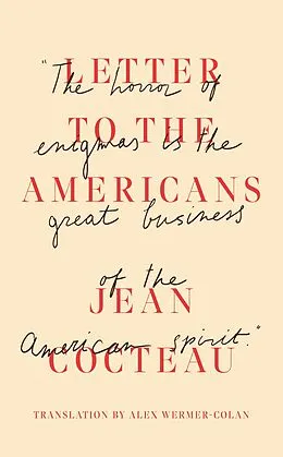 E-Book (epub) Letter to the Americans von Jean Cocteau