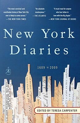 Poche format B New York Diaries 1609-2009 von Teresa Carpenter