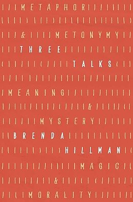 Livre Relié Three Talks de Brenda Hillman