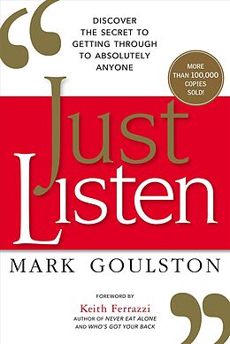 Couverture cartonnée Just Listen de Mark Goulston