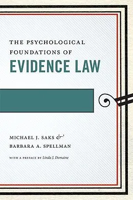 E-Book (pdf) Psychological Foundations of Evidence Law von Michael J. Saks