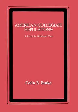ePUB American Collegiate Populations von Colin Burke